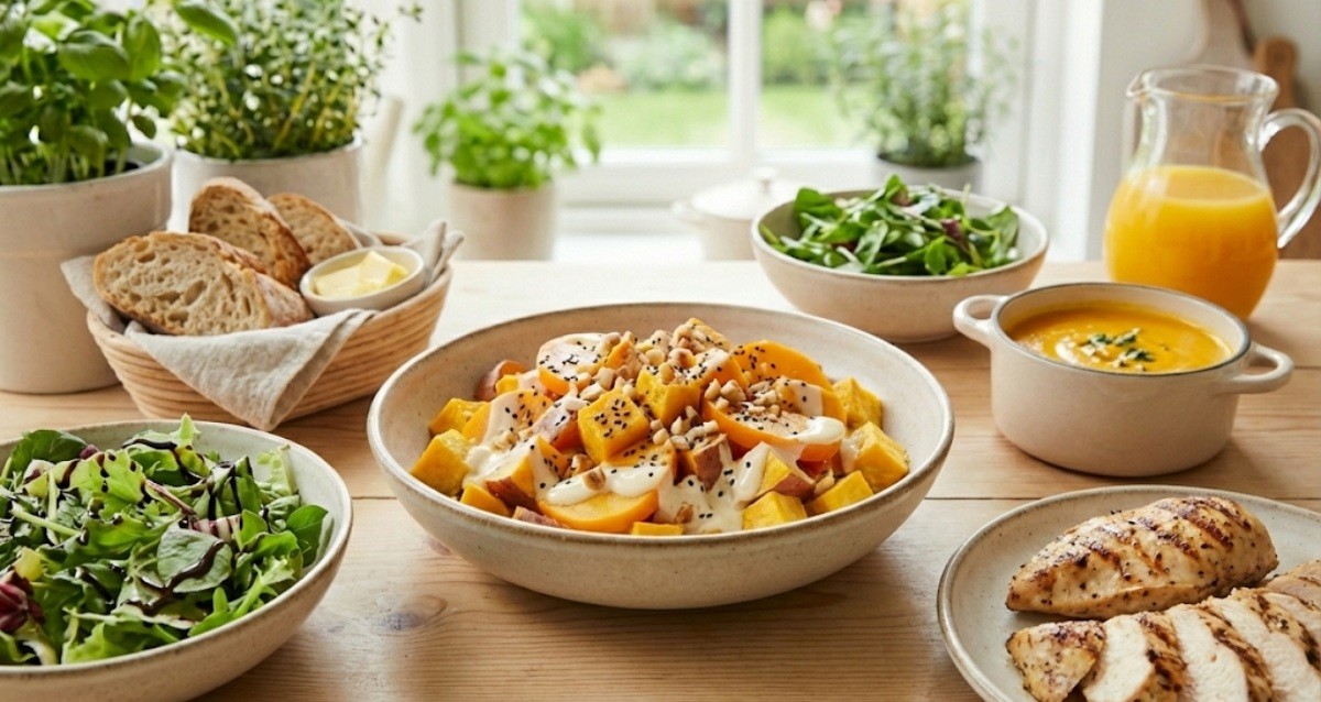 맛있는 고구마 샐러드 / 기사 내용을 바탕으로 제작한 AI 이미지