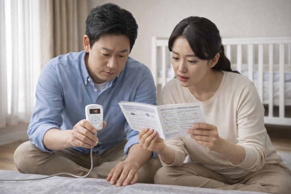 온열매트 사용 후 영유아 화상 주장 확산… 리콜·안전공지 부재 논란 / Ai  생성 이미지