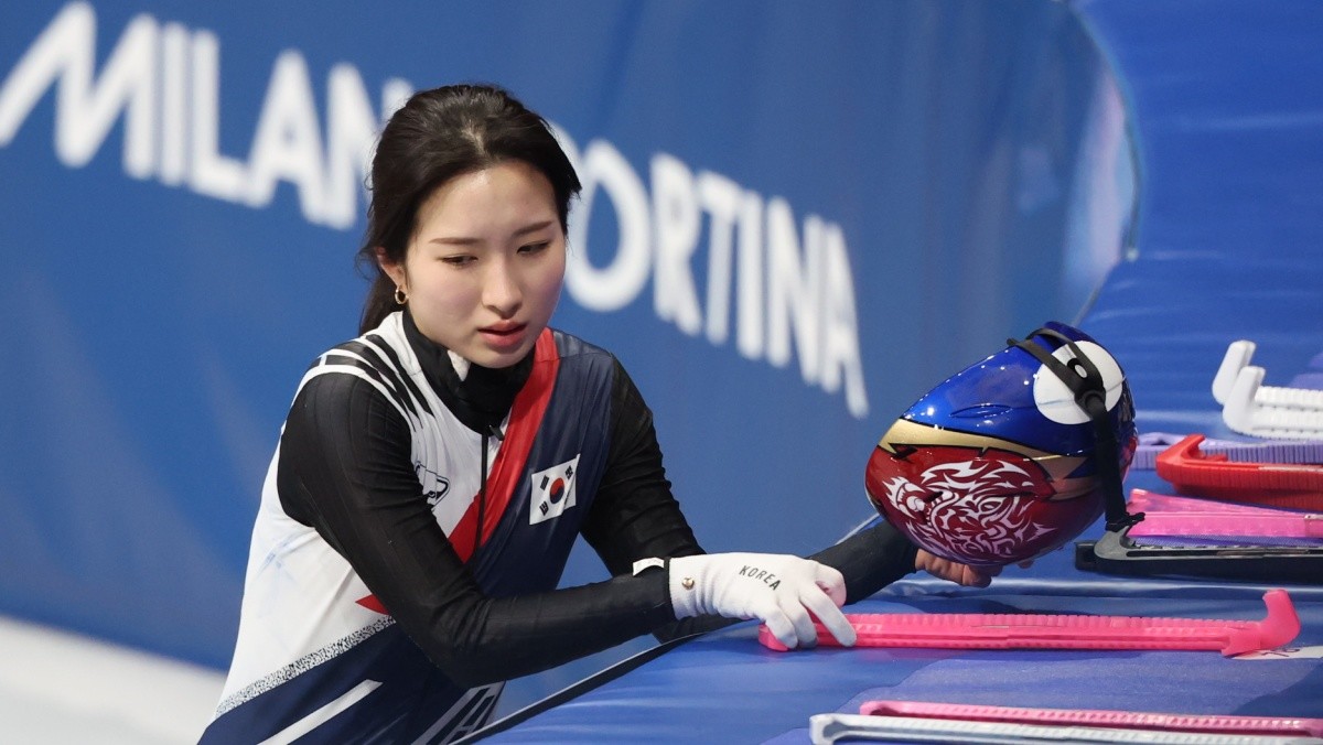 경기 직후 아쉬워하는 김길리 / 뉴스1