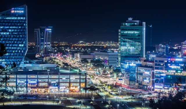 에너지 공기업이 집적된 나주 빛가람 혁신도시 야경
