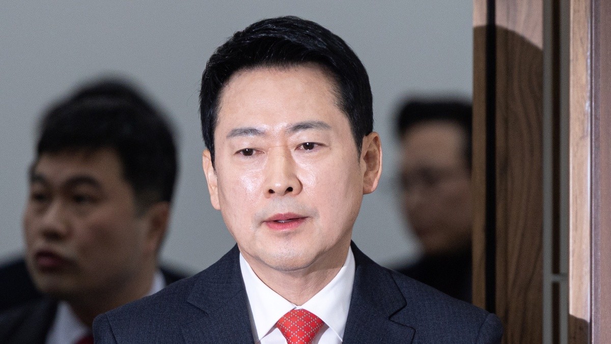 장동혁 국민의힘 대표가 12일 서울 여의도 국회에서 열린 최고위원회의에 참석하고 있다 / 뉴스1