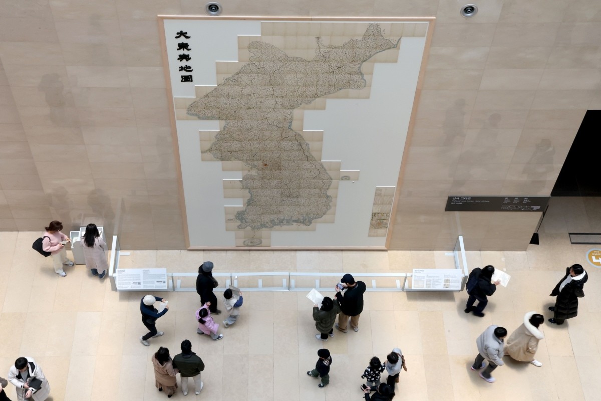 국립중앙박물관, 6.7m ‘완전체’ 대동여지도 전시 / 뉴스1