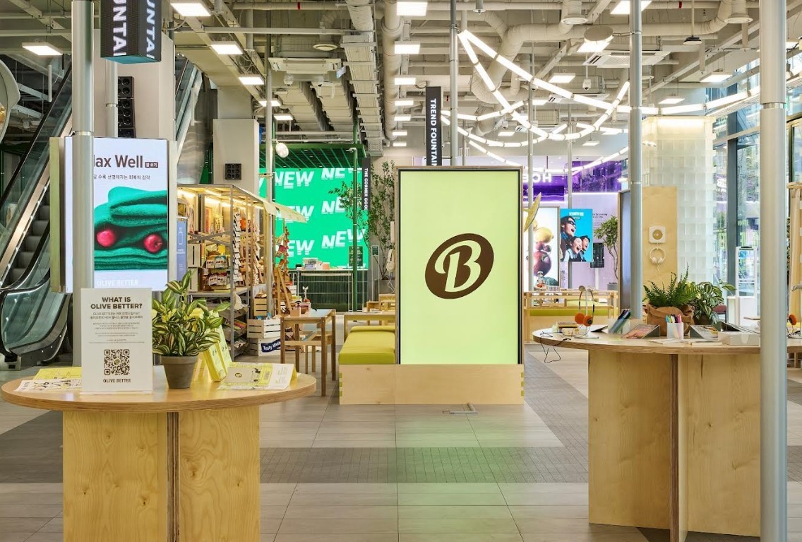 'N 성수'에 마련된 '뉴 웰니스 라운지' 팝업 내부전경 / 올리브영 제공