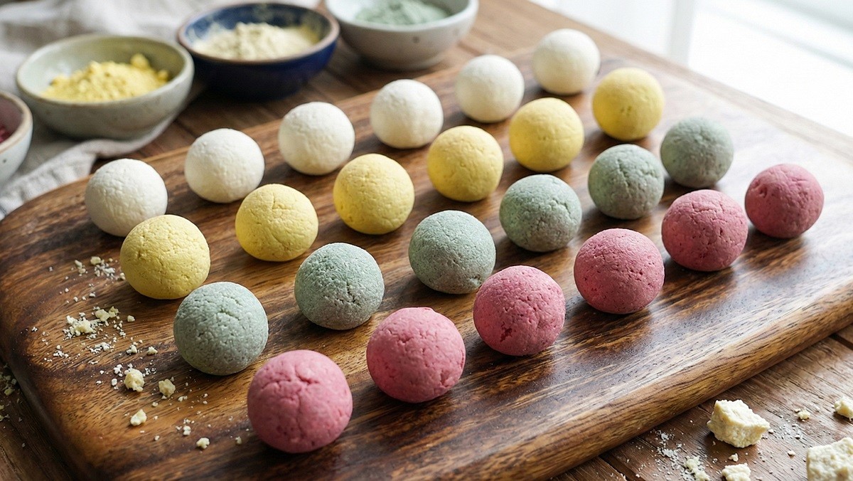 으깬 두부로 만든 두부볼 / AI 생성 이미지