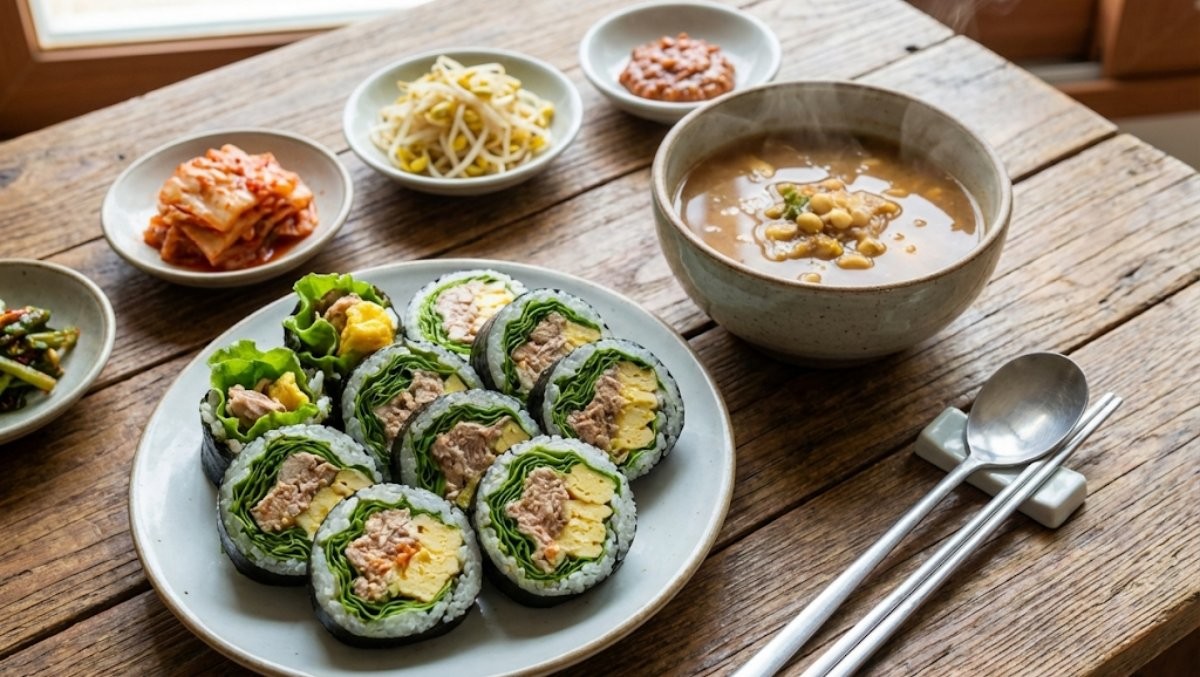 맛있는 김밥 / 기사 내용을 바탕으로 제작한 AI 이미지