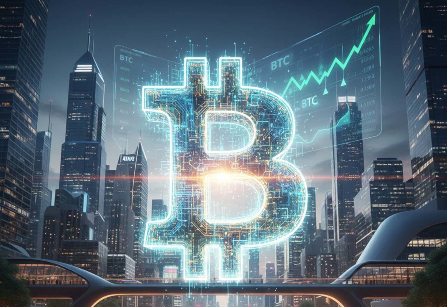 비트코인 가상 이미지.