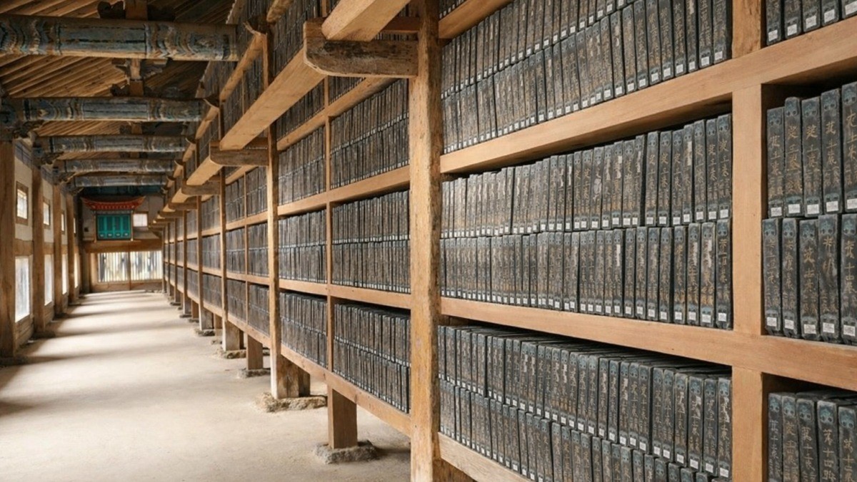 해인사 팔만대장경. 기사 내용 토대로 AI툴 활용해 제작한 자료사진.