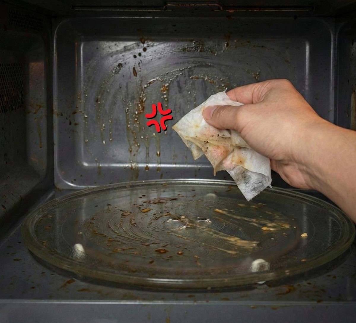 '전자레인지 내부는 물티슈 사용하지 마세요!' 기사 내용 토대로 AI툴 활용해 제작한 자료사진.