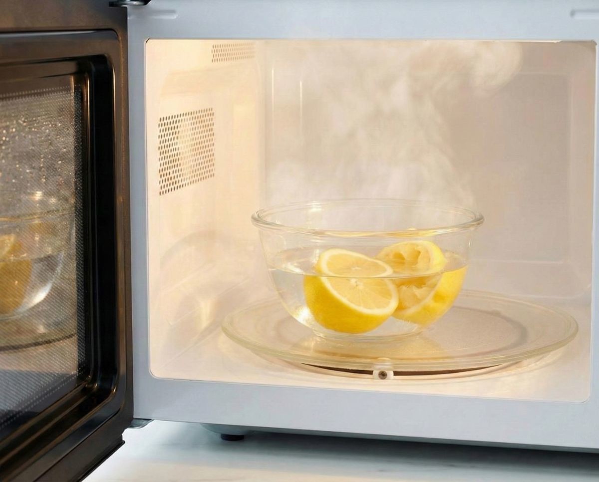 '전자레인지 내부 청소, 식초 대신 레몬도 가능?!' 기사 내용 토대로 AI툴 활용해 제작한 자료사진.
