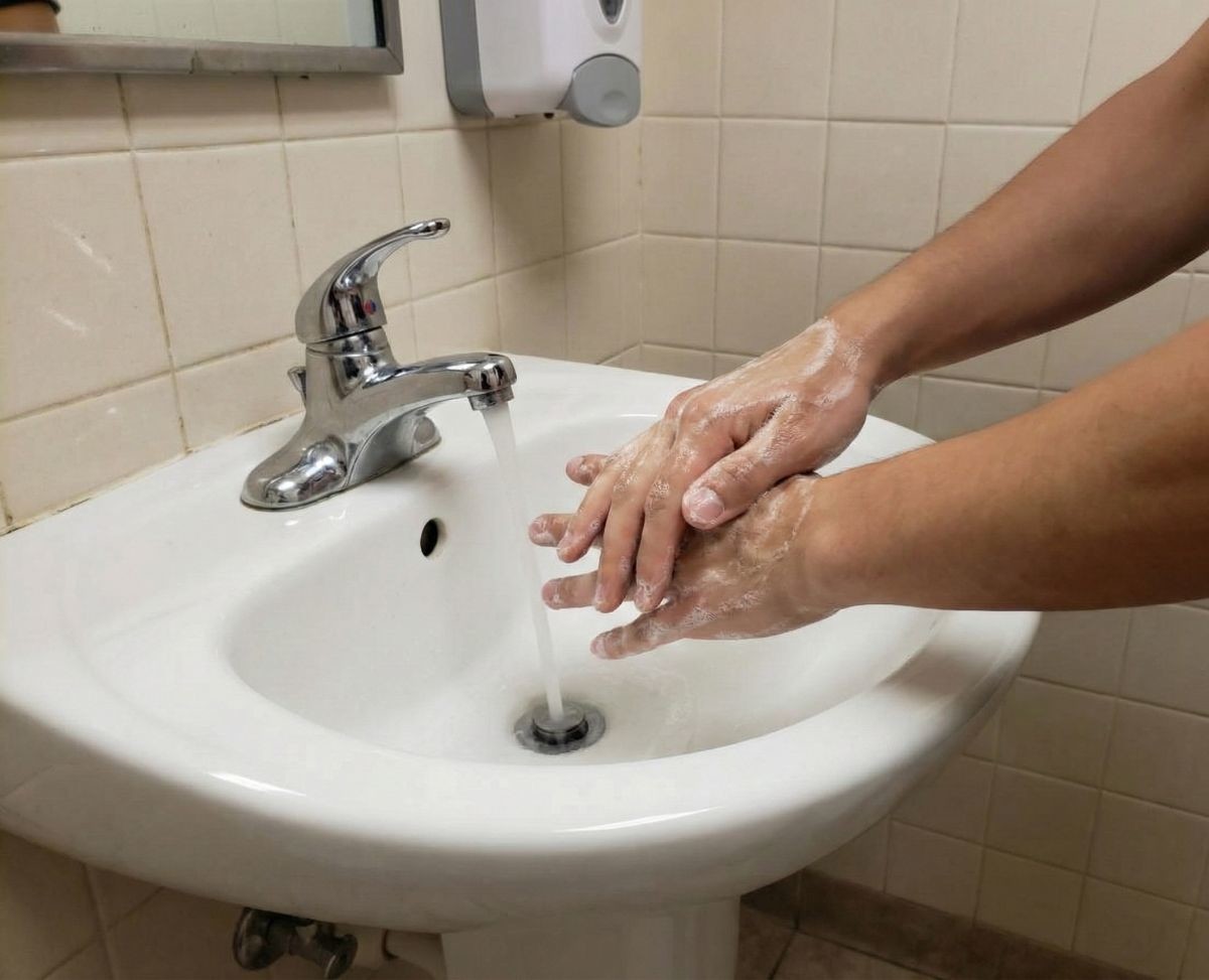 가장 중요한 것은 손 잘 씻기. 기사 내용 토대로 AI툴 활용해 제작한 자료사진.