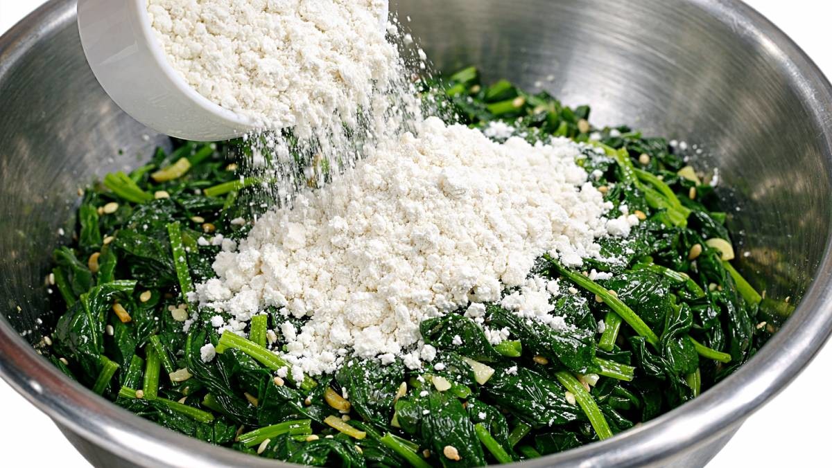 '명절에 먹고 남은 시금치 나물의 대변신 시작?!' 기사 내용 토대로 AI툴 활용해 제작한 자료사진.