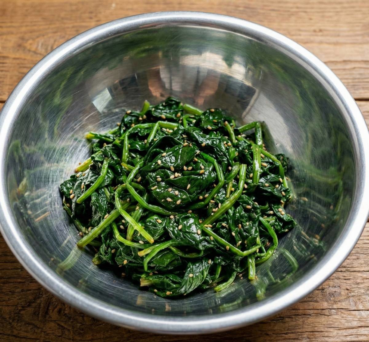 명절에 먹고 애매하게 남은 시금치나물. 기사 내용 토대로 AI툴 활용해 제작한 자료사진.