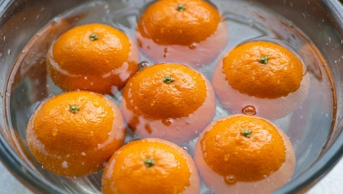 귤을 세척하는 모습 / 기사 내용을 바탕으로 제작한 AI 이미지