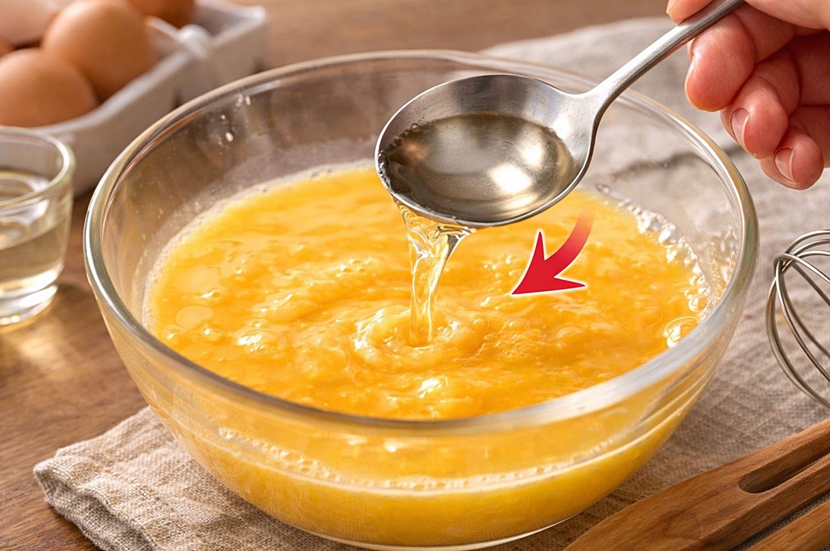 계란찜 계란물에 청주를 넣어주는 모습. 기사 이해를 돕기 위해 AI를 활용해 제작한 자료 사진입니다. 실제 모습과 다소 차이가 있을 수 있습니다.