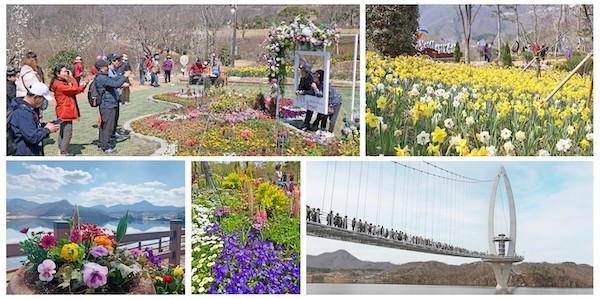 옥정호 출렁다리, 붕어섬 생태공원 / 임실군