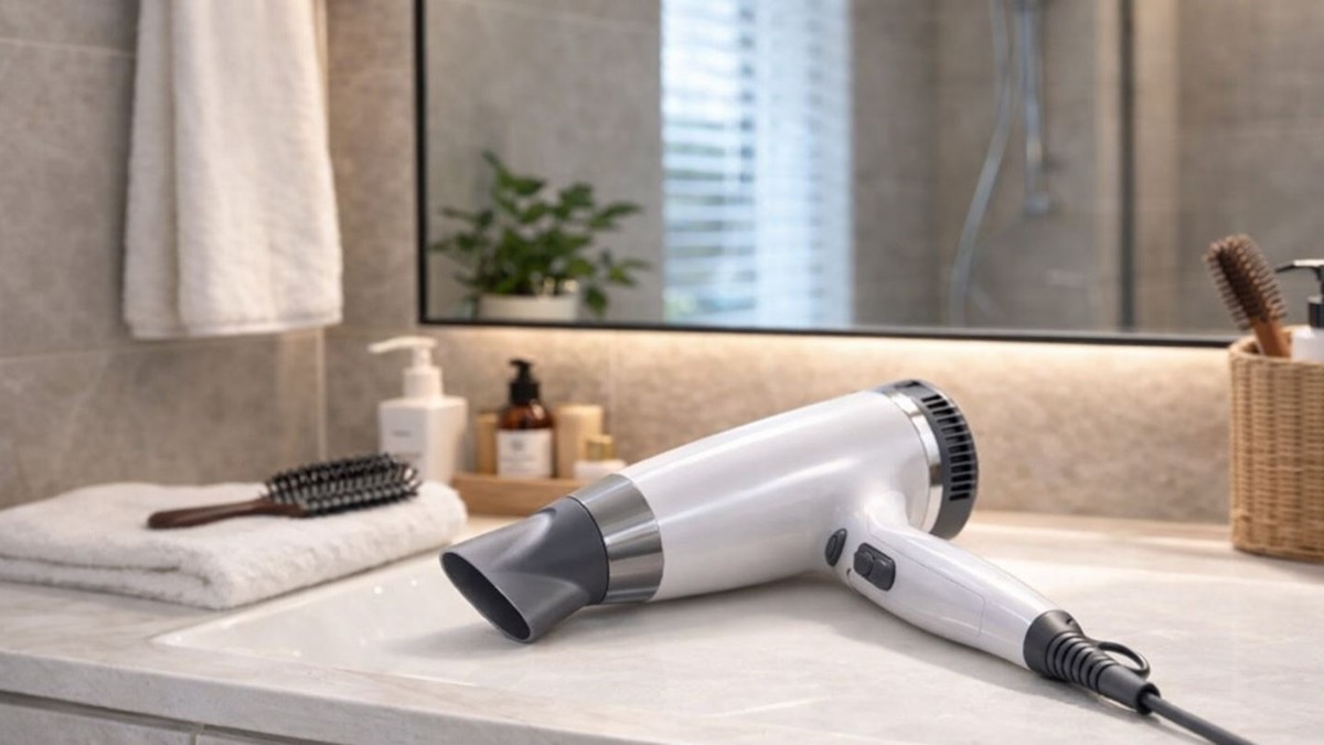 헤어드라이어 모습. 기사 이해를 돕기 위해 AI를 활용해 제작한 자료 사진입니다. 실제 모습과 다소 차이가 있을 수 있습니다.