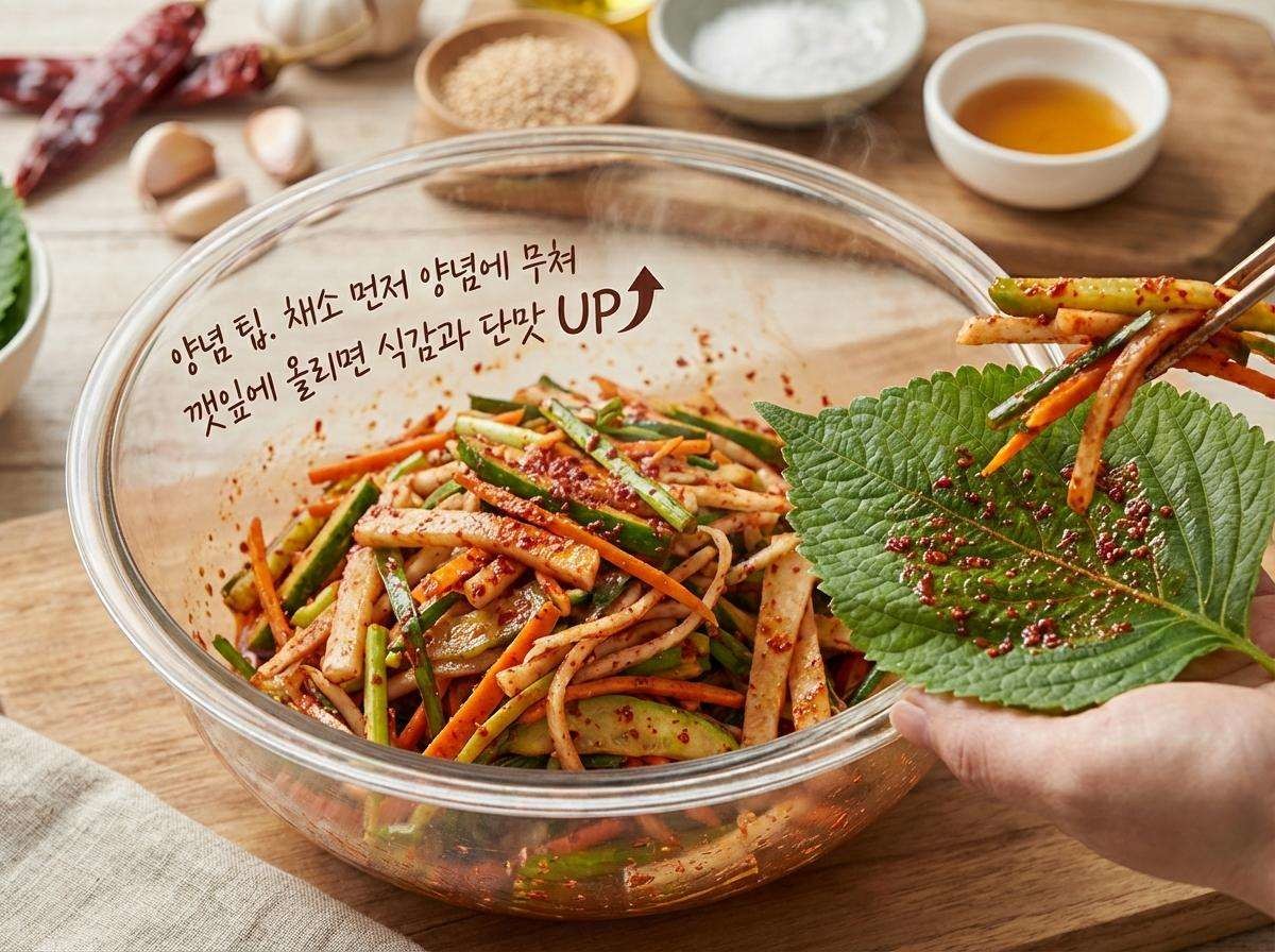 깻잎지 양념 팁. 기사 내용 토대로 AI툴 활용해 제작한 자료사진.