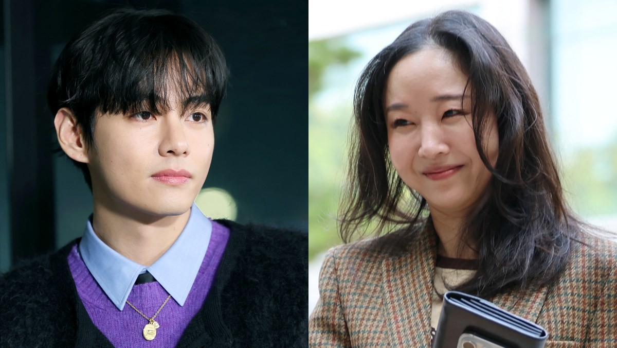 방탄소년단(BTS) 멤버 뷔(왼)와 민희진 전 어도어 대표(오). / 뉴스1