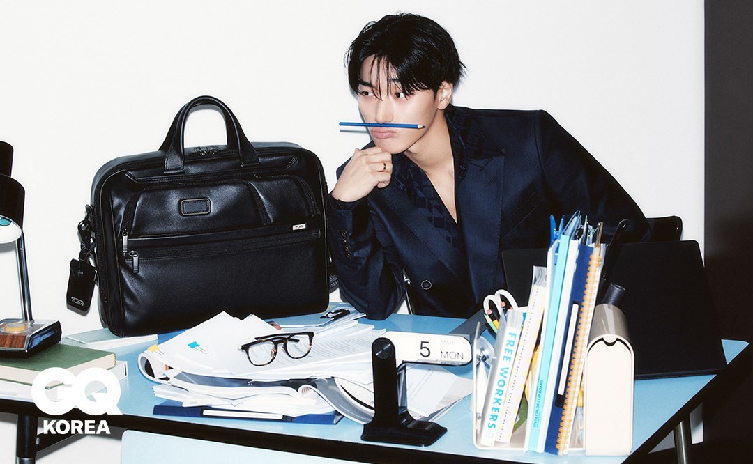 이하 에이티즈 산과 함께한 ‘알파 컬렉션(Alpha Collection)’ 디지털 화보 / 투미 제공