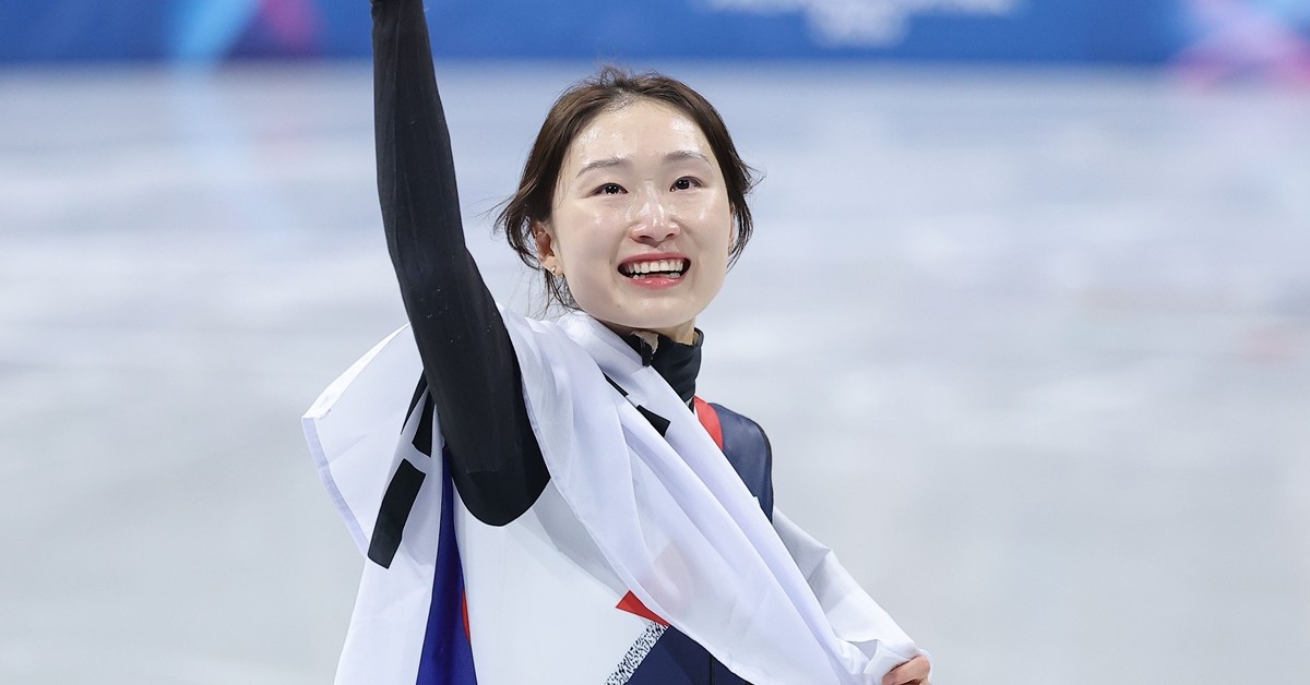 한국 쇼트트랙의 간판 최민정(성남시청)이 세 번째 올림픽 무대에서 역사적인 기록을 남기고 스스로 마침표를 찍었다. / 연합뉴스