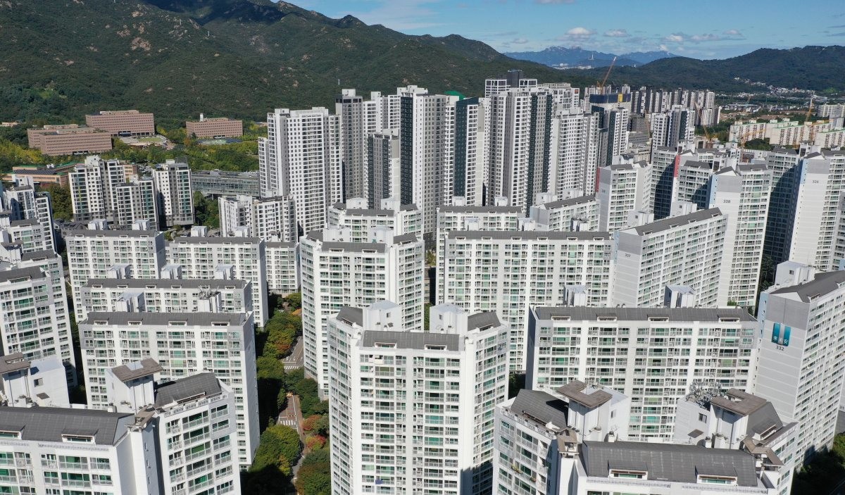 경기 과천시 아파트 단지들의 모습. / 뉴스1