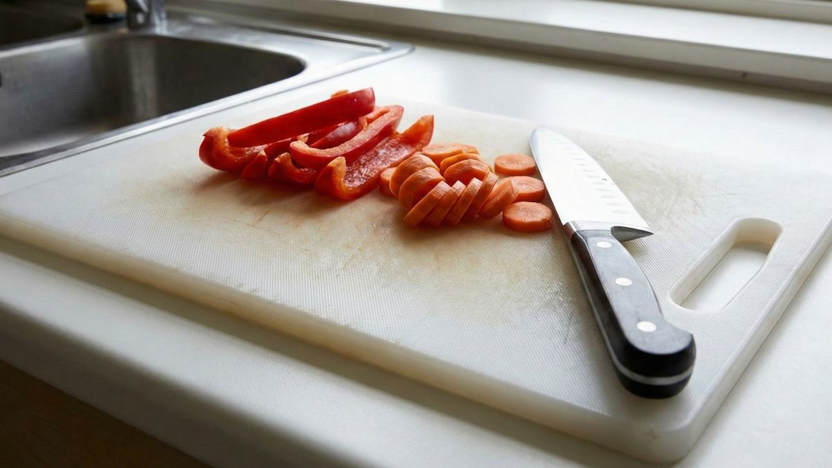 도마 위에 파프리카 (AI 사진)