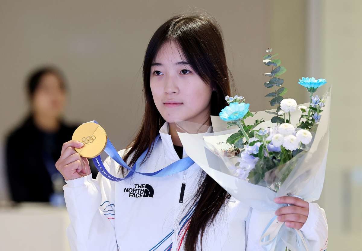 금메달리스트 최가온. / 뉴스1