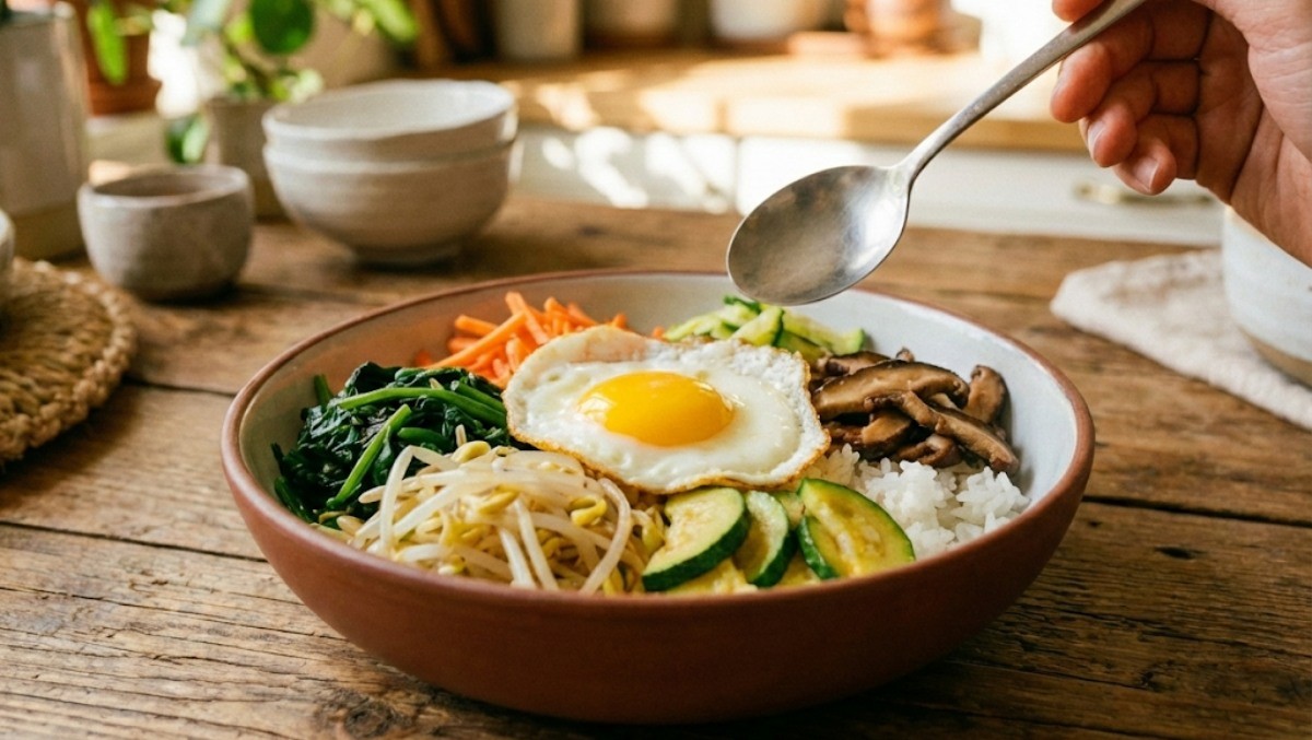 맛있는 비빔밥 사진 / 기사 내용을 바탕으로 제작한 AI 이미지