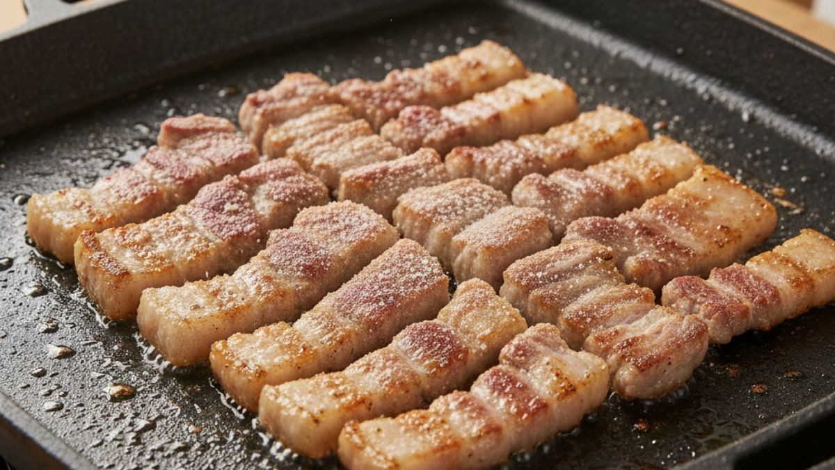 삼겹살 사진 (AI로 제작됨)