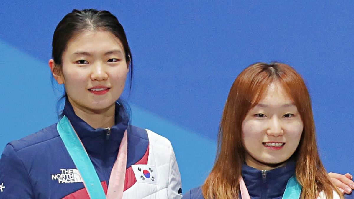 심석희와 최민정. 2018 평창동계올림픽 당시 사진. / 뉴스1