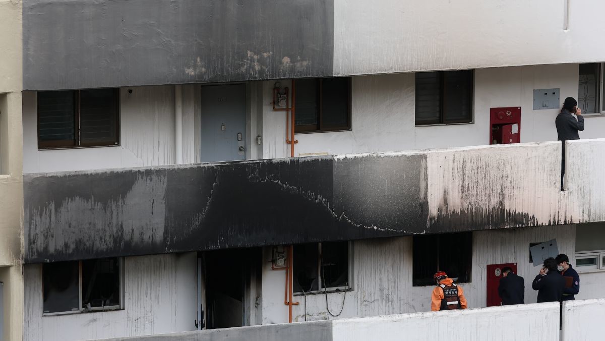 강남 대치동 은마아파트 화재 현장 감식 / 연합뉴스