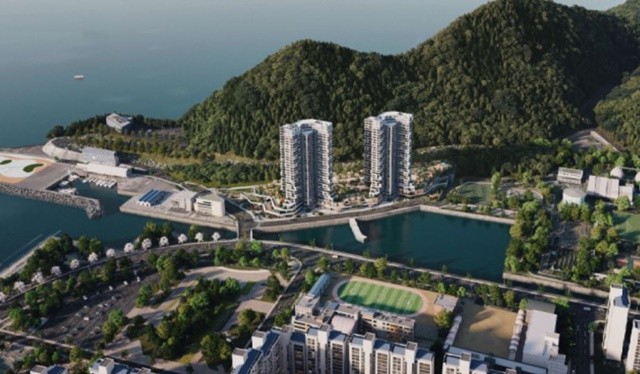 부산 남구 이기대 초입에 추진 중인 아파트 건설 사업을 둘러싸고 시민사회 반발이 본격화되고 있다. 시민단체는 해당 사업이 해안 경관과 공공성을 훼손할 우려가 있다며 남구청의 사업계획 반려를 촉구했다. / 사진제공=아이에스동서