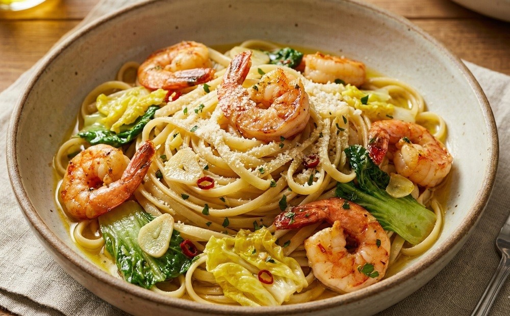 봄동 파스타 자료사진. AI툴로 생성됐습니다.