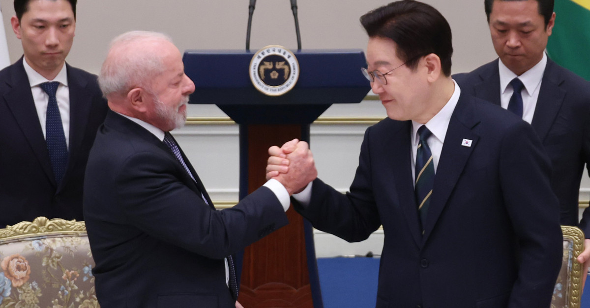 룰라 브라질 대통령과 이재명 대통령 / 뉴스1