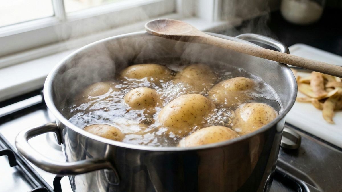 감자 삶는 모습 (AI 사진)