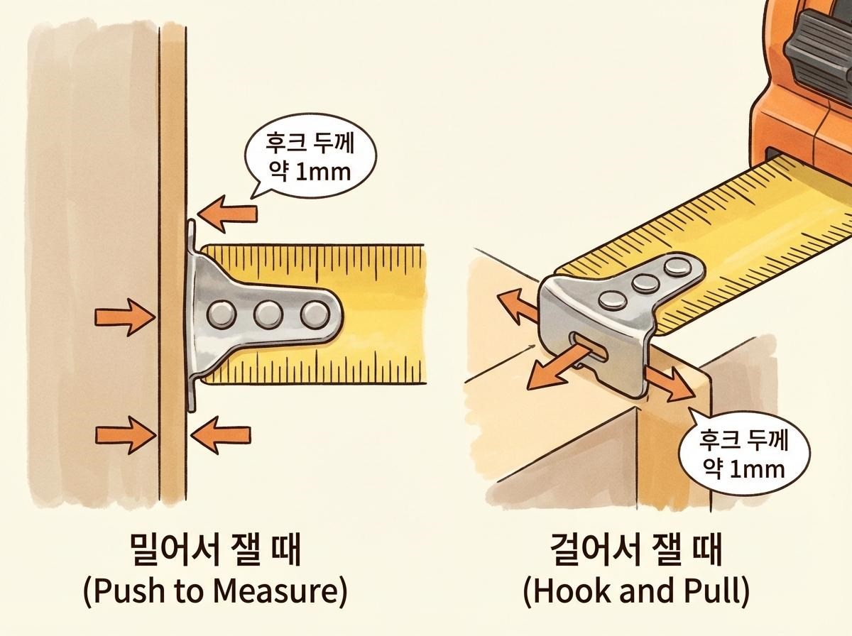 [삽화] 줄자 끝 부분. AI가 생성한 자료사진.