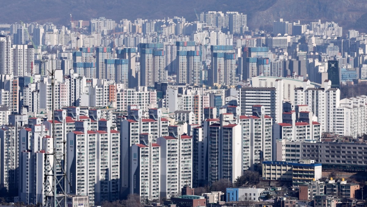 서울 남산에서 바라본 서울 시내 아파트 단지 모습. / 뉴스1