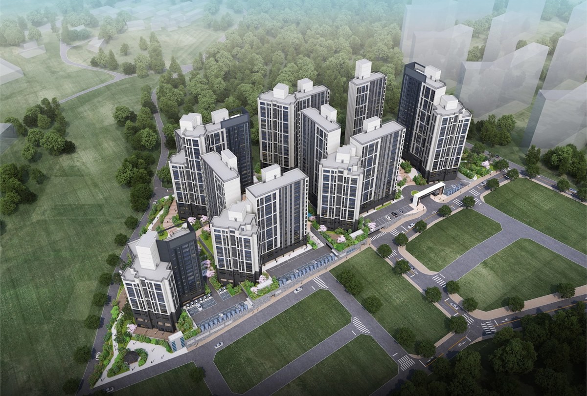 단지 조감도. / 포스코이앤씨