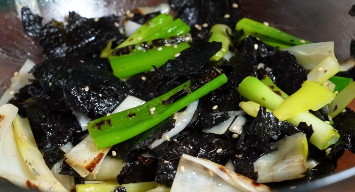 완성된 대파 김무침 / 유튜브 '영자씨의 부엌'