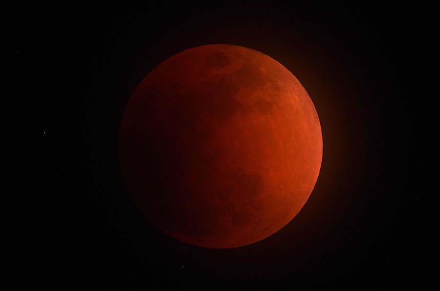 2018년 진행된 개기월식.  / 영천시 제공