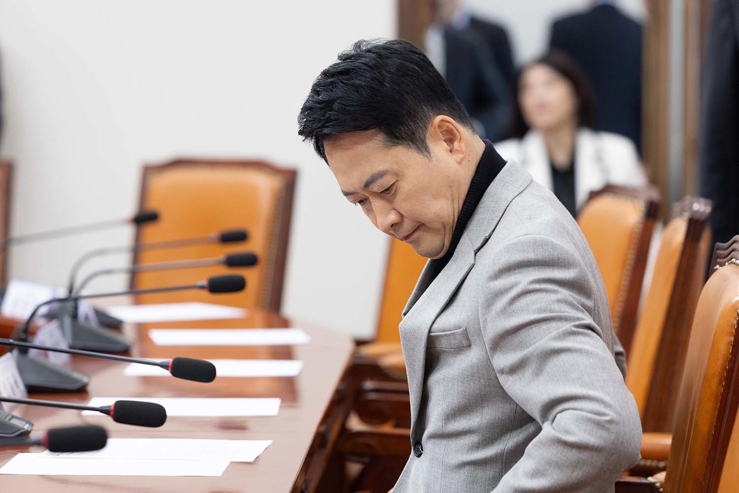 장동혁 국민의힘 대표가 26일 서울 여의도 국회에서 열린 최고위원회의에 참석하고 있다. / 뉴스1