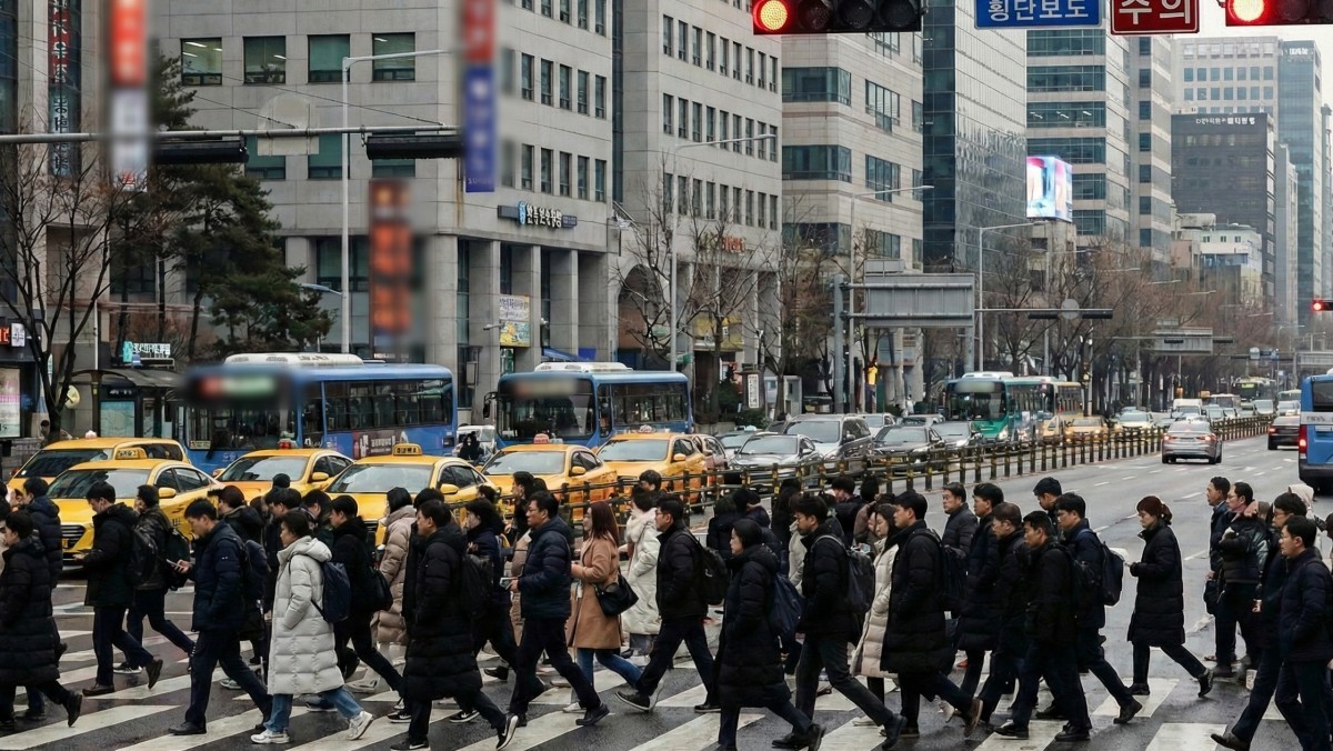 AI로 생성한 서울 도심 자료사진.