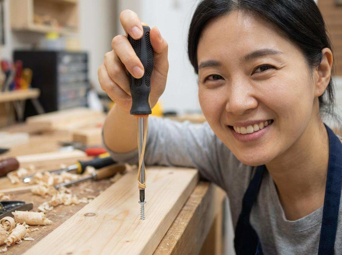 전문가들도 종종 이용하는 '나사-고무줄' 꿀팁. 기사 내용 토대로 AI툴 활용해 제작한 자료사진.