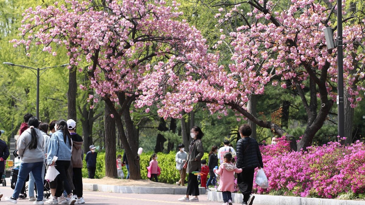 서울 광진구 어린이대공원을 찾은 시민들이 휴일을 즐기고 있다. 기사의 이해를 돕기 위한 사진 / 연합뉴스