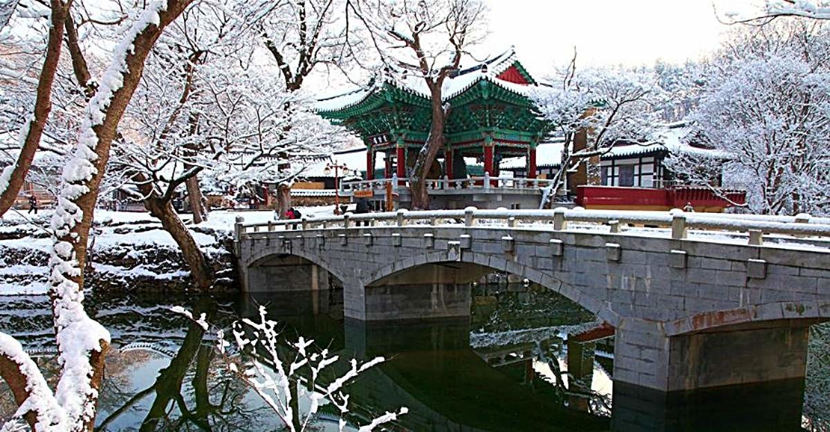 마곡사의 설경 / 충남관광 홈페이지