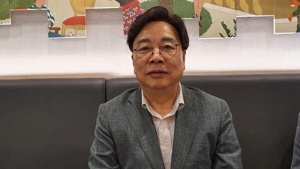 2023년 7월  6년 만에 외출했던 권선택 전 대전시장이 대전 둔사동 모 카페에서 지역 정치부 기자들과의 간담회를 동해 자신의 사면복권에 대한 입장을 밝히고 있다./사진=김지연 기자