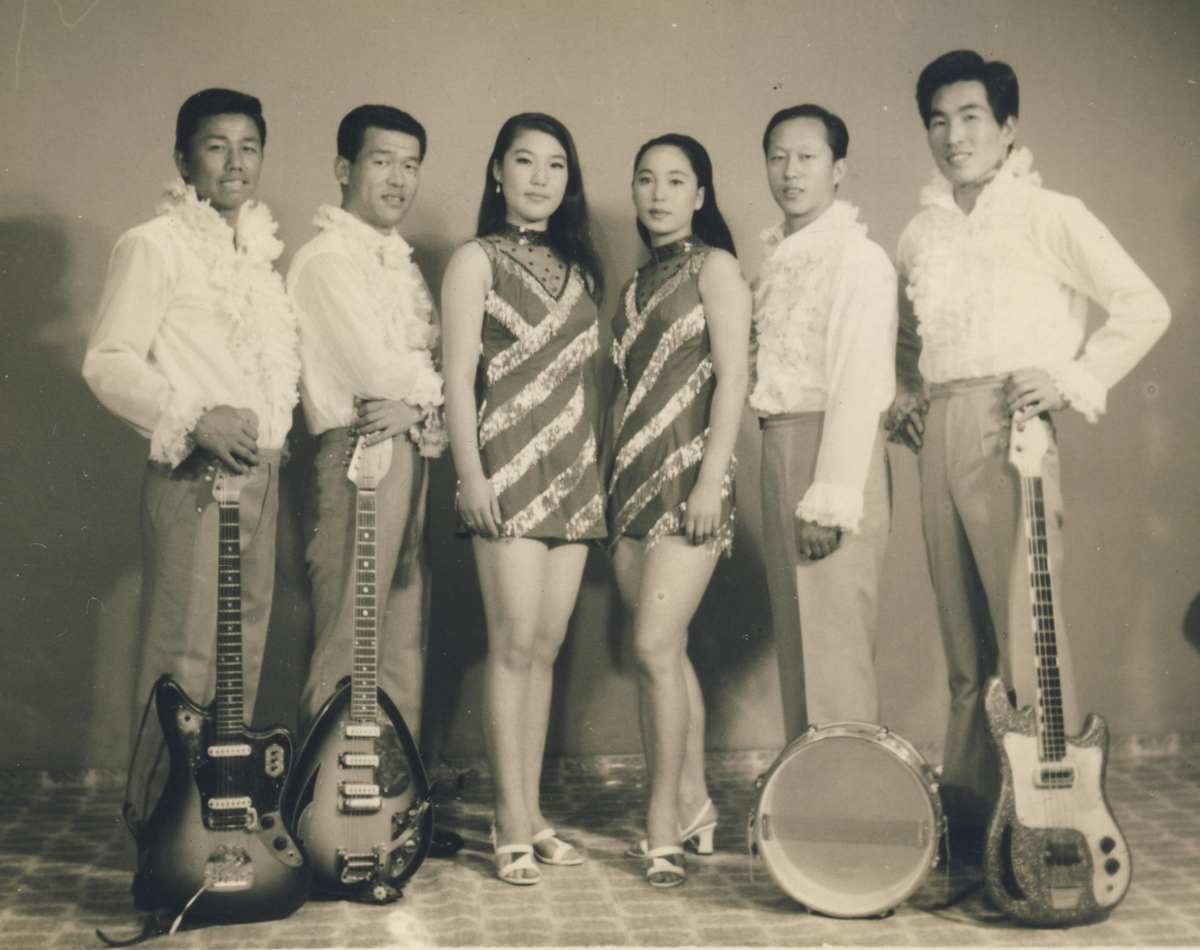 록밴드 롤링식스 활동 시절. 김용년은 왼쪽에서 두 번째에 있다. / 박성서 대중음악평론가 제공-연합뉴스