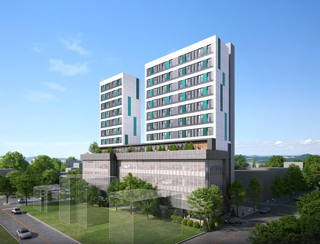 완도군, 지방 소멸 대응 기금 사업 중 하나인 완도군 청년 공공 임대주택 건설 조감도