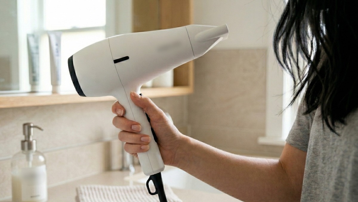 기사를 바탕으로 AI가 생성한 자료사진. 드라이기는 열풍 사용 후 냉풍으로 바꿔 이용한 뒤 전원을 종료하는 것이 좋다.