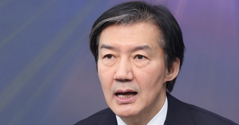 조국 조국혁신당 대표가 지난 2월 26일 서울 여의도 국회에서 열린 최고위원회의에서 발언하고 있다. / 뉴스1